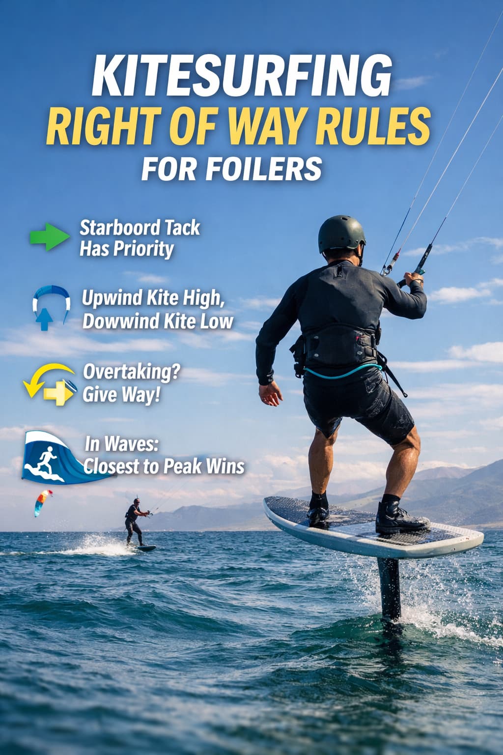 Kitesurfing Right of Way Rules for Foilers